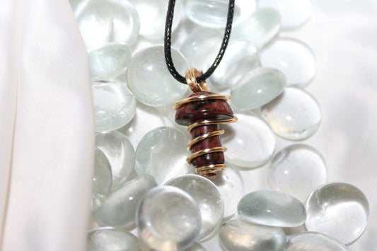Mahogany Obsidian| Gold Wrap