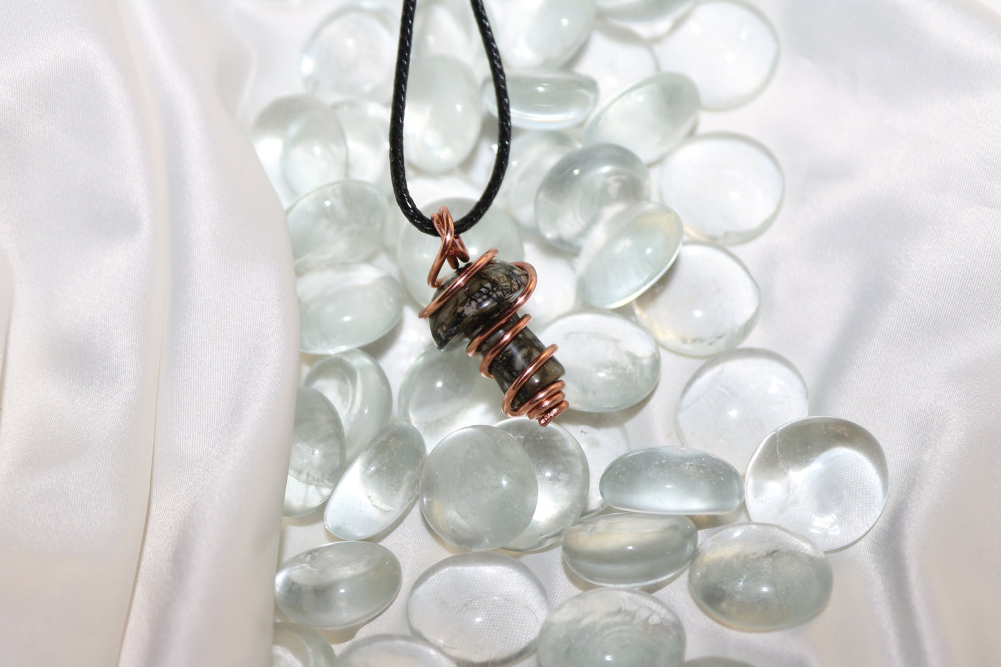 Spiderweb Jasper| Copper Wrap