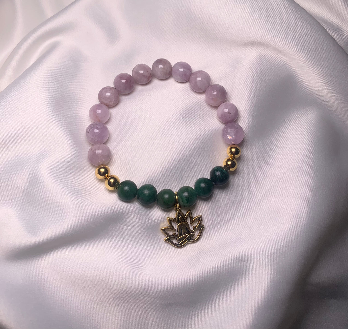 Kunzite Beads|African Jade Beads|Gold